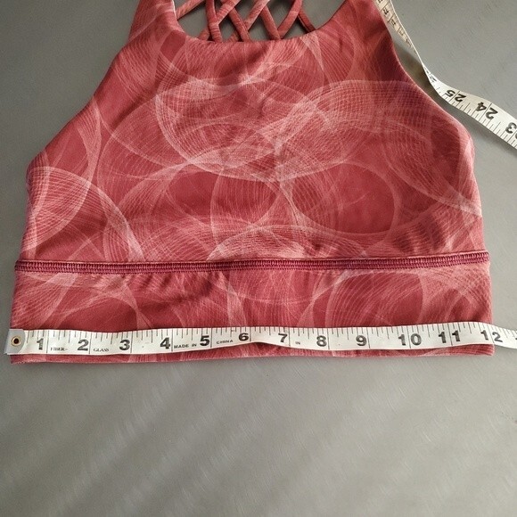 Lululemon Free to Be High-Neck Long-Line Bra Light Support Mulled Wine sz 6 - Picture 9 of 9